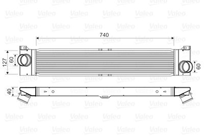 Charge Air Cooler VALEO 818586