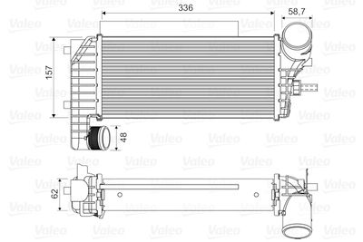 Charge Air Cooler VALEO 818604