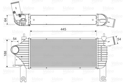 Charge Air Cooler VALEO 818608
