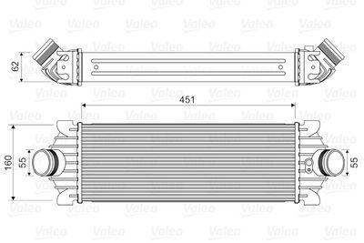 Charge Air Cooler VALEO 818644