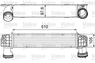 Charge Air Cooler VALEO 818664