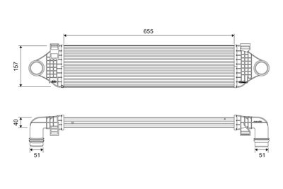Charge Air Cooler VALEO 818689