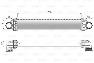 Charge Air Cooler VALEO 818806