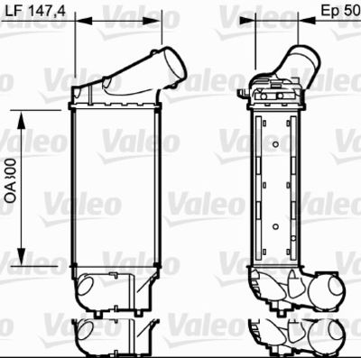 Charge Air Cooler VALEO 818836