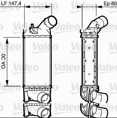Charge Air Cooler VALEO 818853