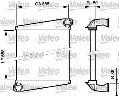 Charge Air Cooler VALEO 818873