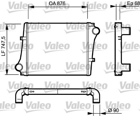 VALEO 818876 Charge Air Cooler