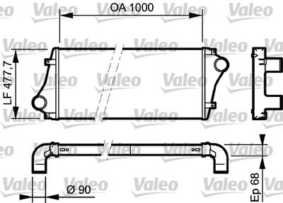 Charge Air Cooler VALEO 818877