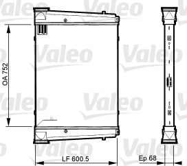 Charge Air Cooler VALEO 818882