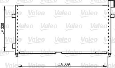 Condenser, air conditioning VALEO 818984