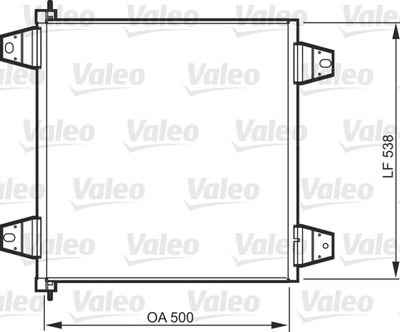 Condenser, air conditioning VALEO 818986