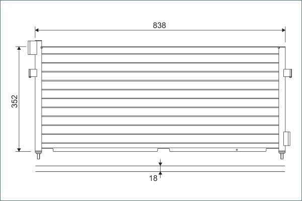 VALEO 818987 Condenser, air conditioning