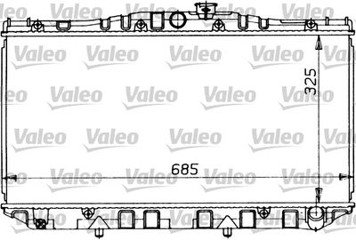 Radiator, engine cooling VALEO 819123