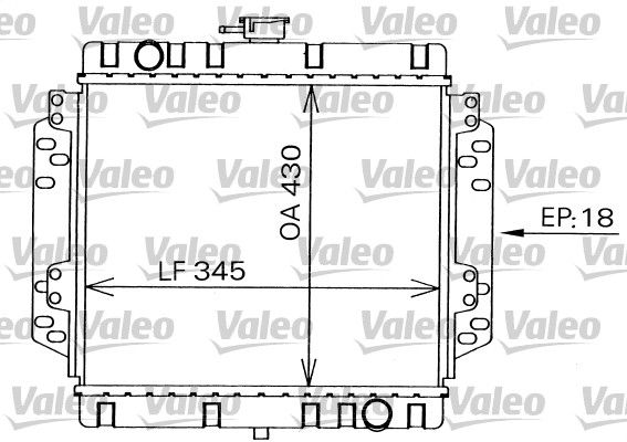 VALEO 819240 Radiator, engine cooling