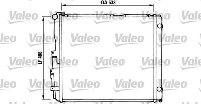 Radiator, engine cooling VALEO 819377