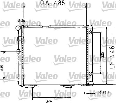 VALEO 819383 Radiator, engine cooling