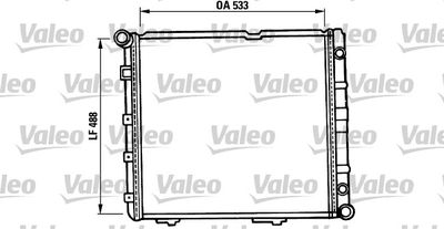 Radiator, engine cooling VALEO 819387