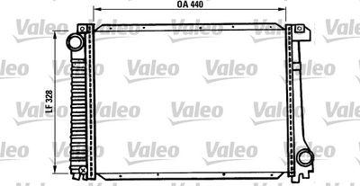 Radiator, engine cooling VALEO 819397