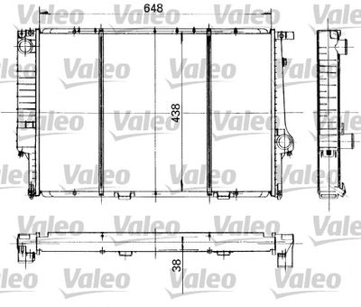 Radiator, engine cooling VALEO 819418