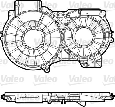 Support, radiator fan VALEO 820759
