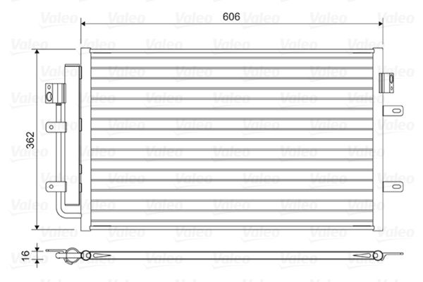 VALEO 822551 Condenser, air conditioning