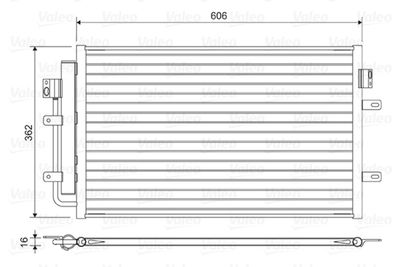 Condenser, air conditioning VALEO 822551