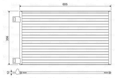 Condenser, air conditioning VALEO 822553