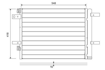 Condenser, air conditioning VALEO 822564