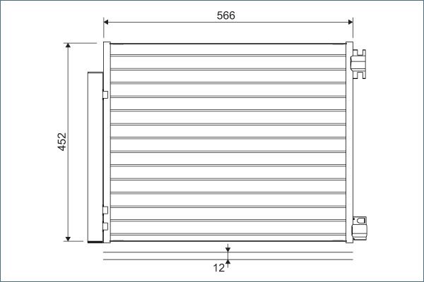 VALEO 822569 Condenser, air conditioning