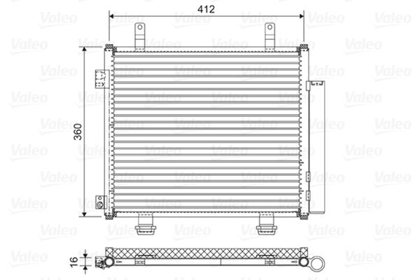 VALEO 822573 Condenser, air conditioning