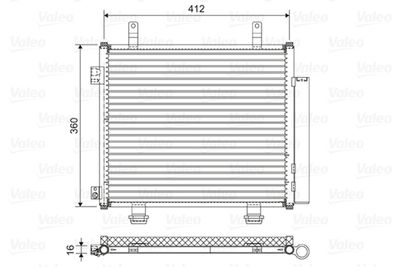 Condenser, air conditioning VALEO 822573