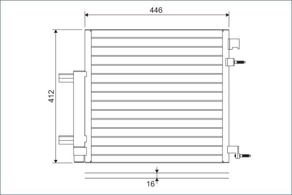 VALEO 822578 Condenser, air conditioning