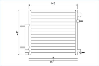 Condenser, air conditioning VALEO 822578