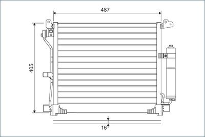 Condenser, air conditioning VALEO 822579
