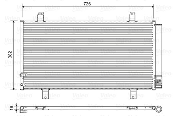 VALEO 822580 Condenser, air conditioning