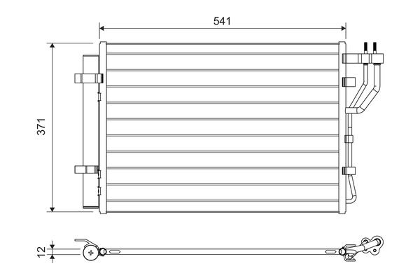 VALEO 822582 Condenser, air conditioning