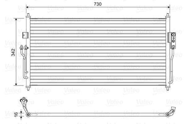VALEO 822583 Condenser, air conditioning