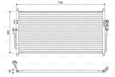 Condenser, air conditioning VALEO 822583