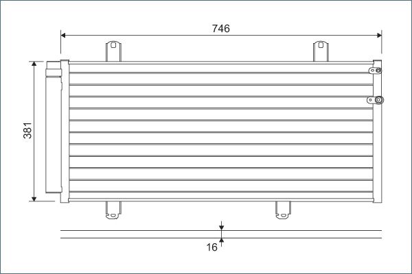VALEO 822584 Condenser, air conditioning