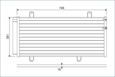 Condenser, air conditioning VALEO 822584