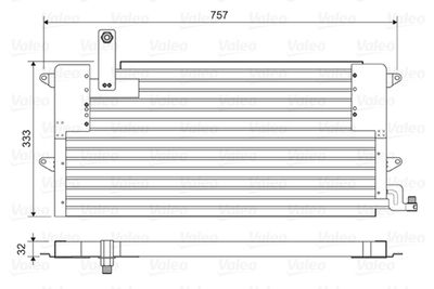 Condenser, air conditioning VALEO 822586