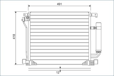 Condenser, air conditioning VALEO 822587