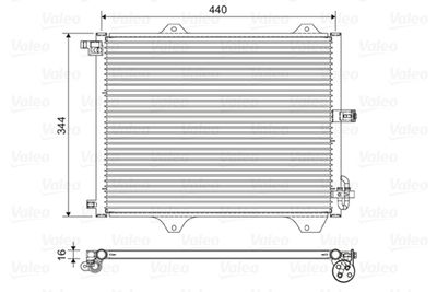 Condenser, air conditioning VALEO 822588