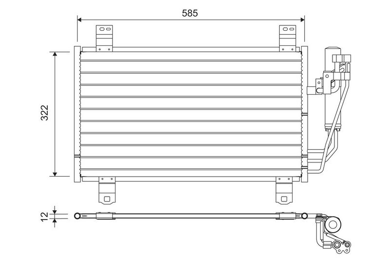 VALEO 822589 Condenser, air conditioning