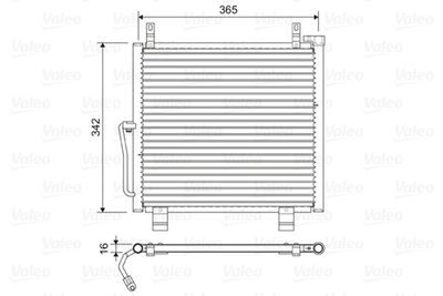 Condenser, air conditioning VALEO 822591