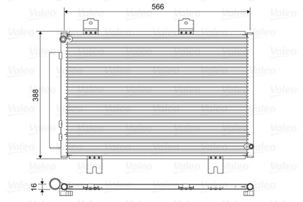 VALEO 822594 Condenser, air conditioning