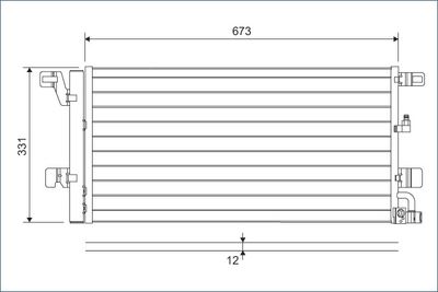 Condenser, air conditioning VALEO 822596
