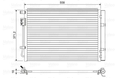 Condenser, air conditioning VALEO 822597
