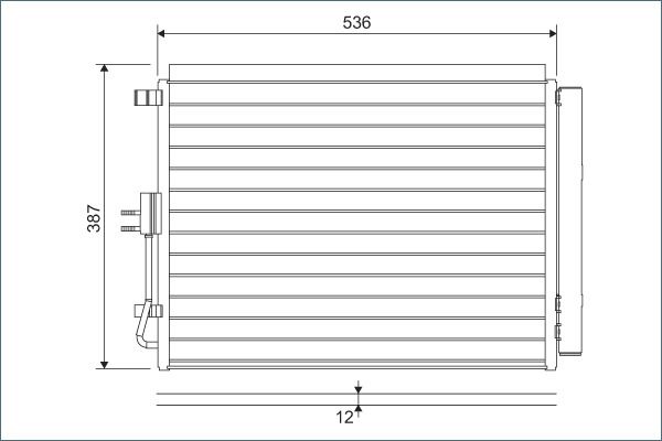 VALEO 822598 Condenser, air conditioning