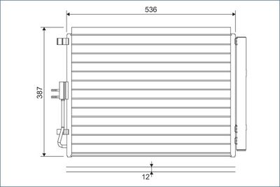 Condenser, air conditioning VALEO 822598